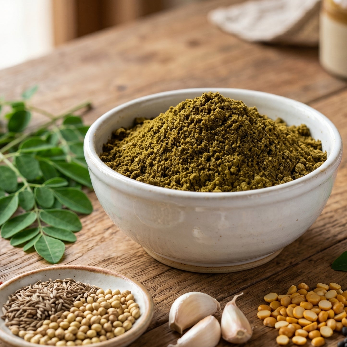 Munaga Aaku Karam (Moringa Leaves Spice Powder)