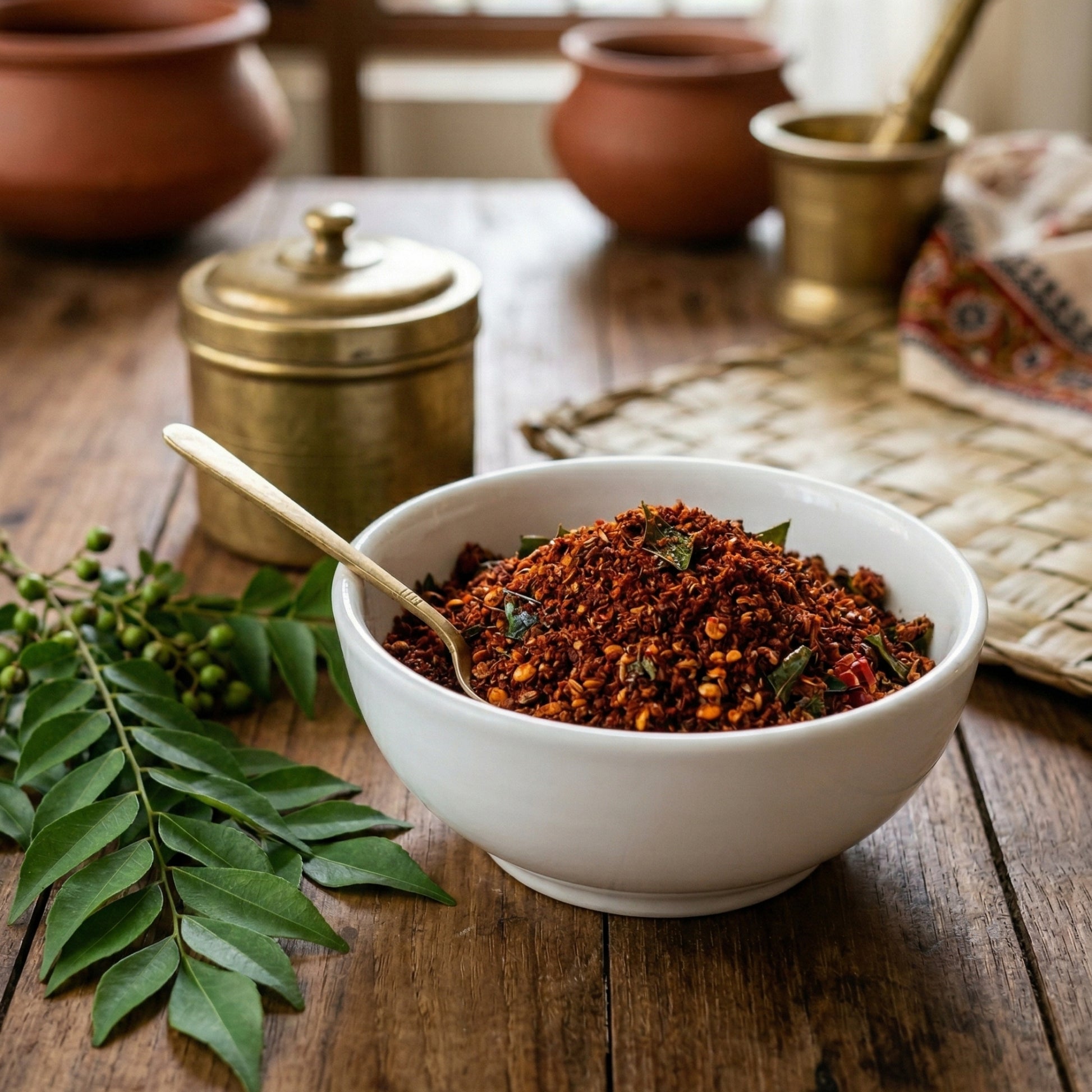 Karivepaku Karam Podi (Curry Leaves Powder)