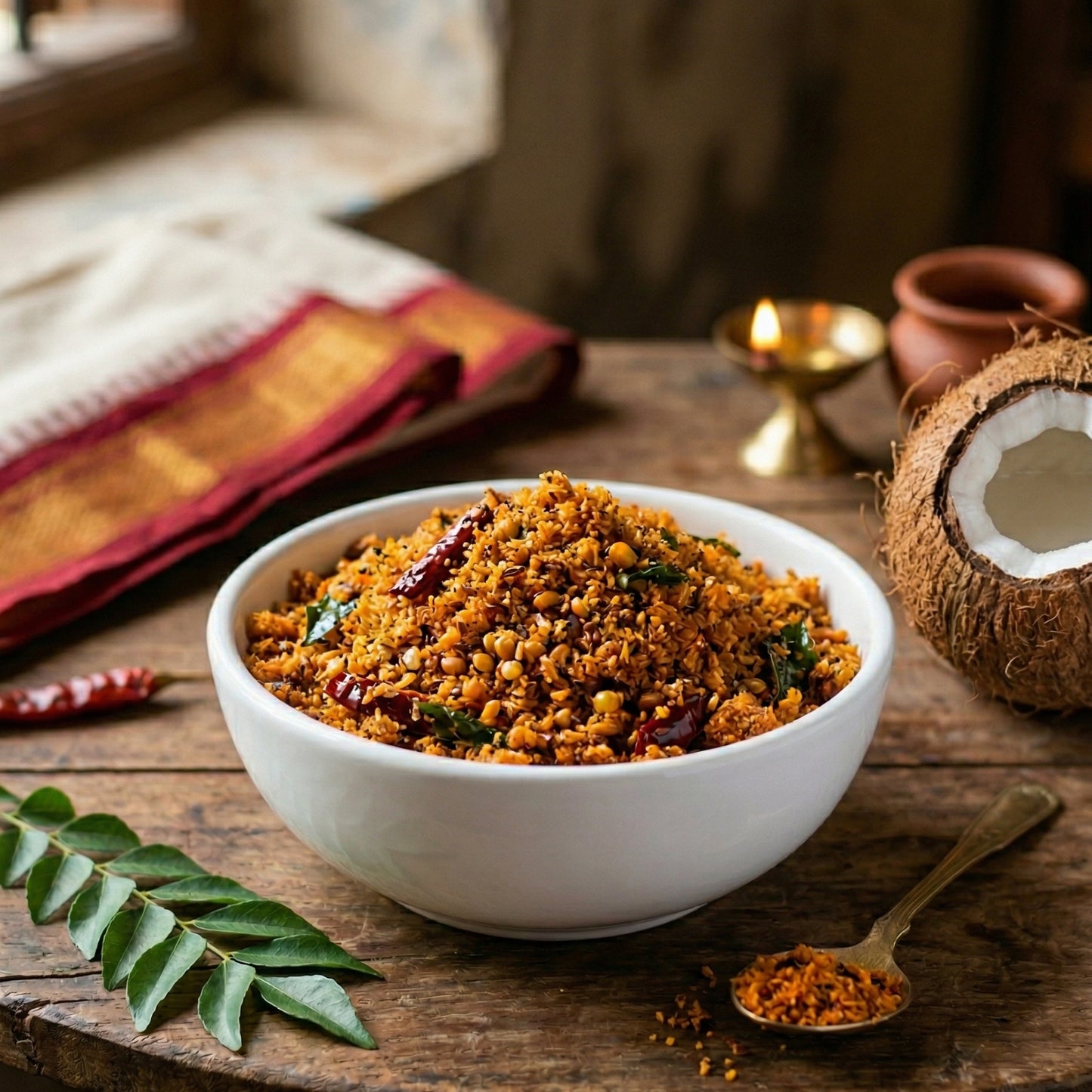 Kobbari Karam Podi (Coconut Spice Powder)